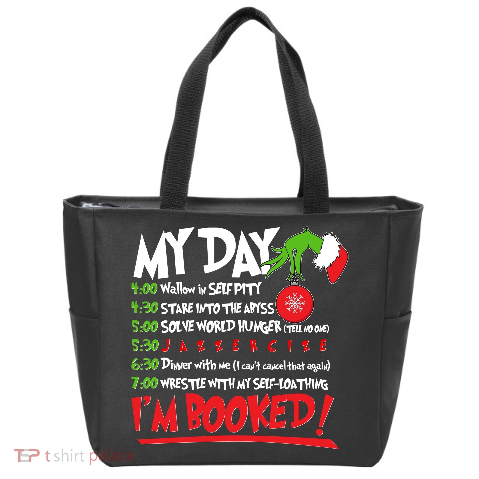 Funny Christmas My Day Im Booked Tote Bag