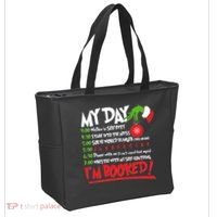 Funny Christmas My Day Im Booked Tote Bag thumb 2