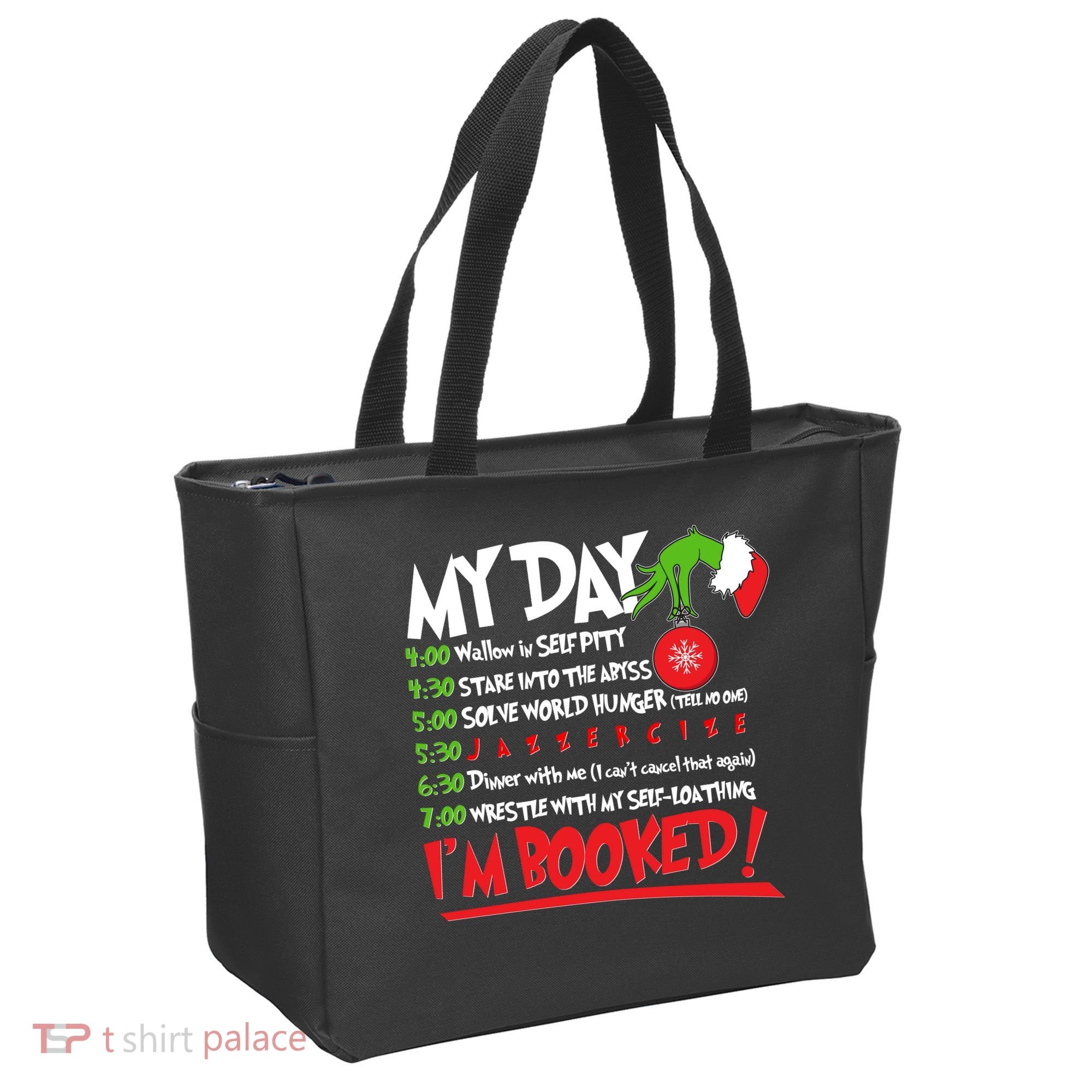 Funny Christmas My Day Im Booked Tote Bag