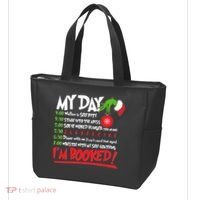 Funny Christmas My Day Im Booked Tote Bag thumb 3