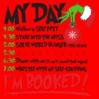 Funny Christmas My Day Im Booked Santa Hat thumb 1