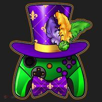 Funny Cool Mardi Gras Video Game Controller Gamer Women's Sweatshirt thumb 2