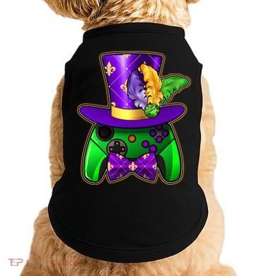 Funny Cool Mardi Gras Video Game Controller Gamer Doggie Tank