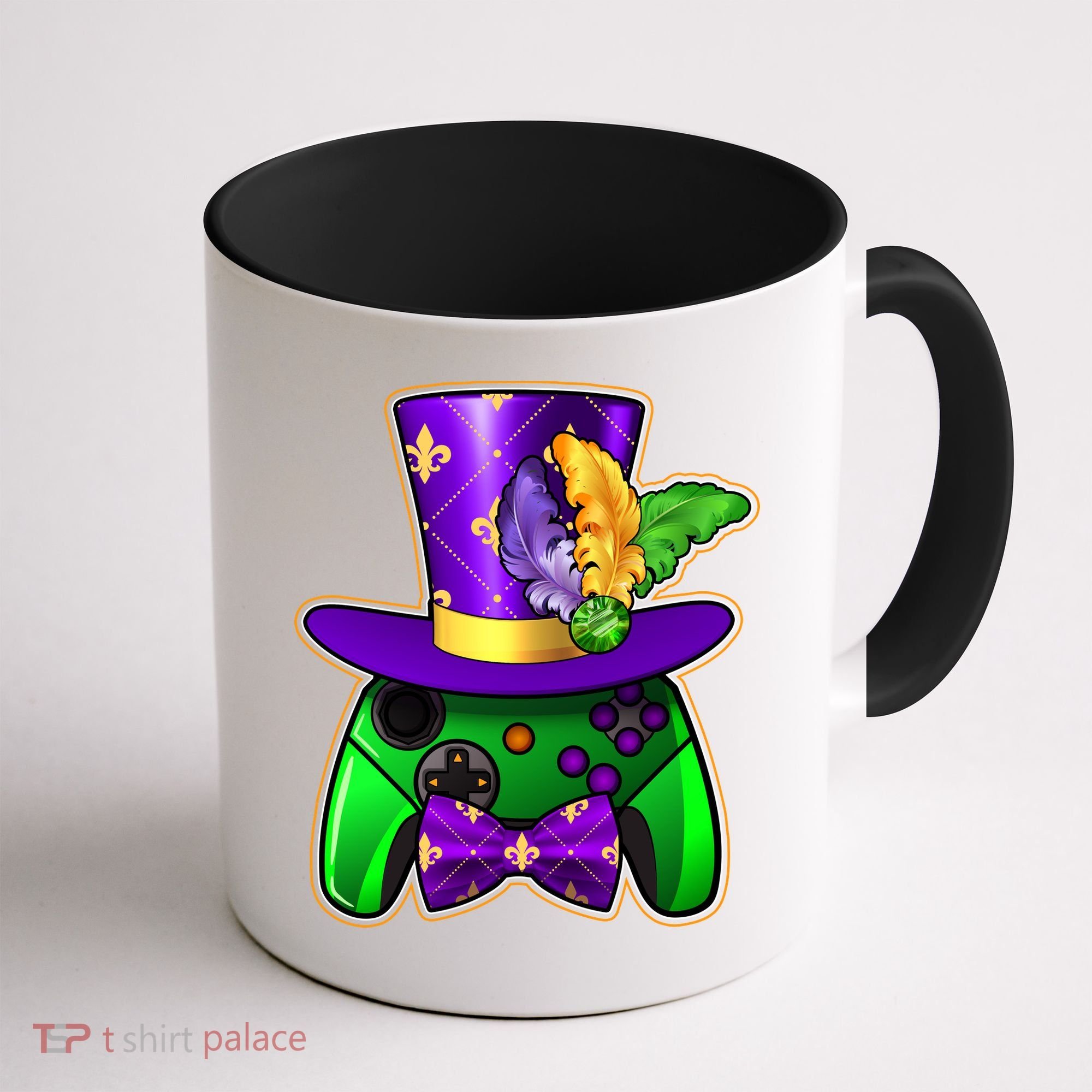 Funny Cool Mardi Gras Video Game Controller Gamer Coffee Mug