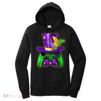 Funny Cool Mardi Gras Video Game Controller Gamer Women's Hoodie thumb 0