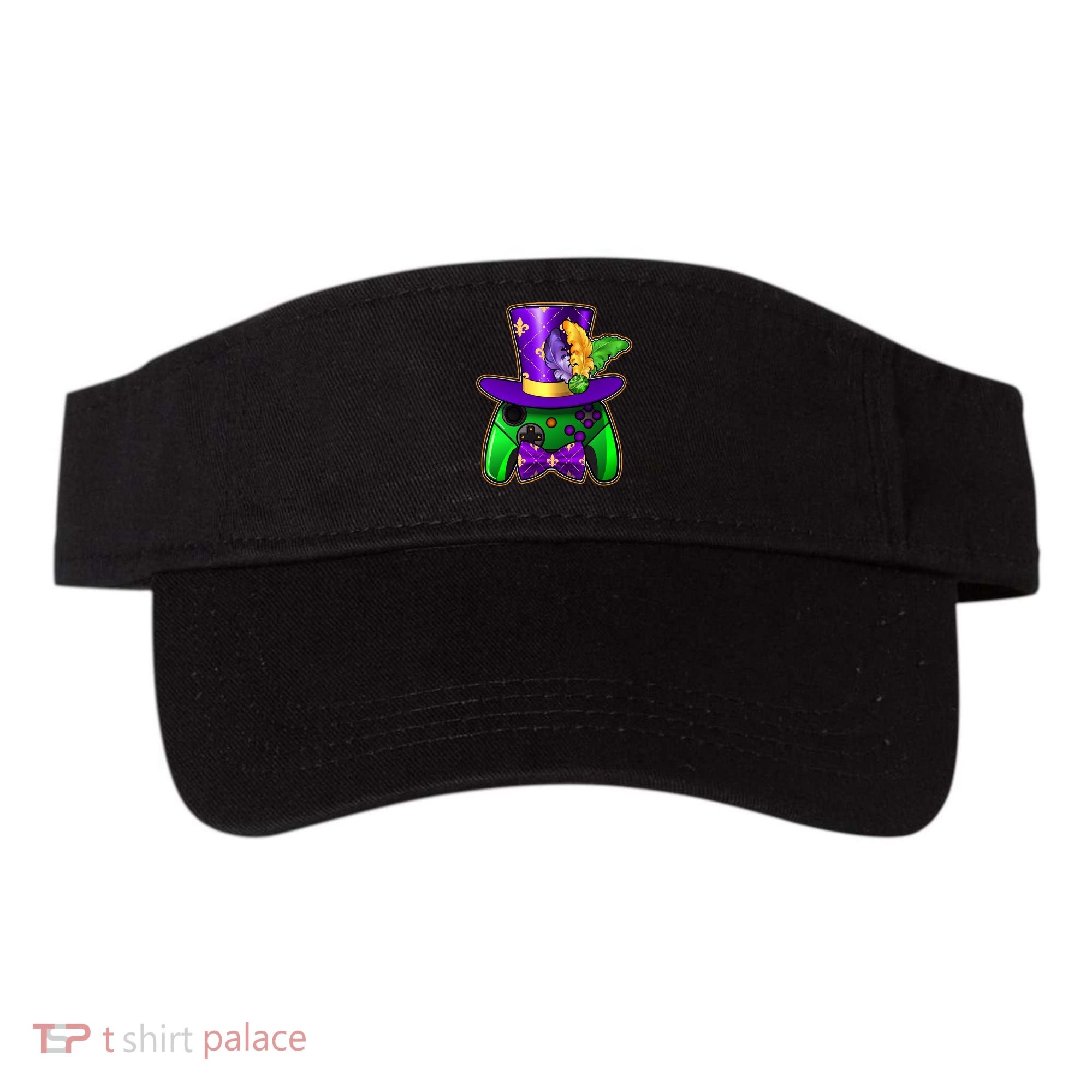 Funny Cool Mardi Gras Video Game Controller Gamer Visor