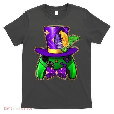 Funny Cool Mardi Gras Video Game Controller Gamer T-Shirt
