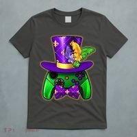 Funny Cool Mardi Gras Video Game Controller Gamer T-Shirt thumb 5