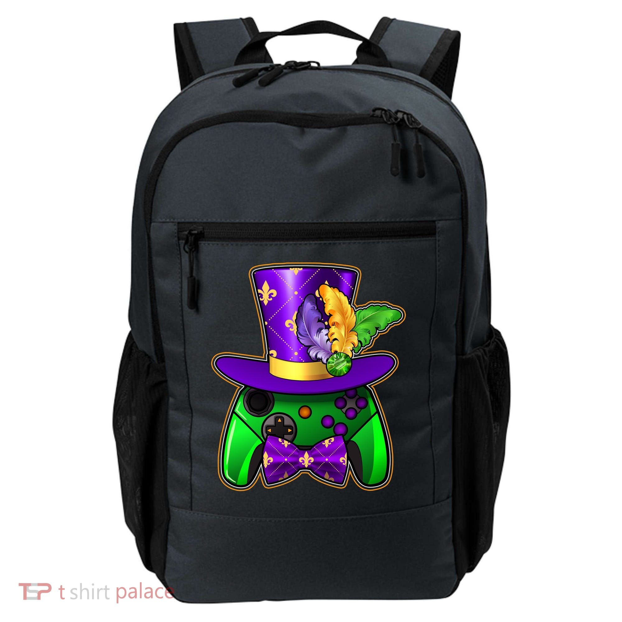 Funny Cool Mardi Gras Video Game Controller Gamer Backpack