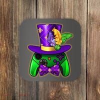 Funny Cool Mardi Gras Video Game Controller Gamer Coaster thumb 0