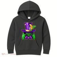 Funny Cool Mardi Gras Video Game Controller Gamer Kids Hoodie thumb 0