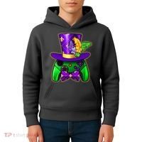 Funny Cool Mardi Gras Video Game Controller Gamer Kids Hoodie thumb 4