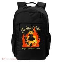 Feeling Cute Might Curse You Later Cute Witch Backpack thumb 0