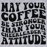 Funny Cheer Mom Coffee Saying Cheerleading Squad Mothers Day Women's Sweatshirt thumb 2