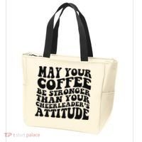 Funny Cheer Mom Coffee Saying Cheerleading Squad Mothers Day Tote Bag thumb 3