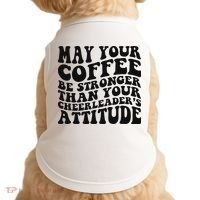 Funny Cheer Mom Coffee Saying Cheerleading Squad Mothers Day Doggie Tank thumb 0