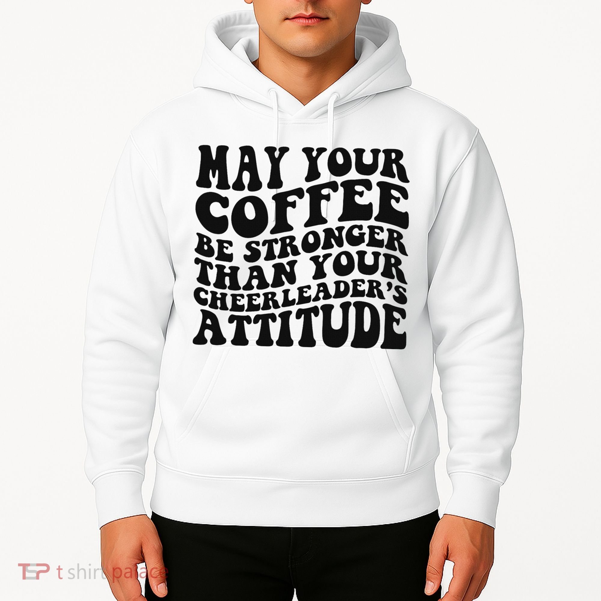 Funny Cheer Mom Coffee Saying Cheerleading Squad Mothers Day Hoodie