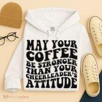Funny Cheer Mom Coffee Saying Cheerleading Squad Mothers Day Hoodie thumb 4