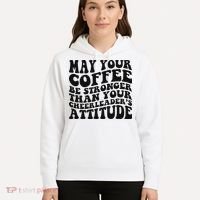 Funny Cheer Mom Coffee Saying Cheerleading Squad Mothers Day Hoodie thumb 5