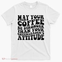 Funny Cheer Mom Coffee Saying Cheerleading Squad Mothers Day T-Shirt thumb 0