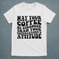 Funny Cheer Mom Coffee Saying Cheerleading Squad Mothers Day T-Shirt thumb 5