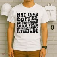 Funny Cheer Mom Coffee Saying Cheerleading Squad Mothers Day T-Shirt thumb 6