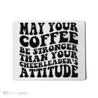Funny Cheer Mom Coffee Saying Cheerleading Squad Mothers Day Mousepad thumb 0