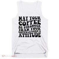 Funny Cheer Mom Coffee Saying Cheerleading Squad Mothers Day Tank Top thumb 0