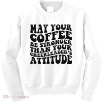 Funny Cheer Mom Coffee Saying Cheerleading Squad Mothers Day Kids Sweatshirt thumb 0