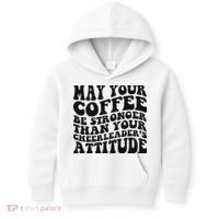 Funny Cheer Mom Coffee Saying Cheerleading Squad Mothers Day Kids Hoodie thumb 0