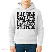 Funny Cheer Mom Coffee Saying Cheerleading Squad Mothers Day Kids Hoodie thumb 4