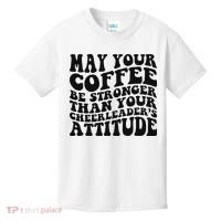 Funny Cheer Mom Coffee Saying Cheerleading Squad Mothers Day Kids T-Shirt thumb 0