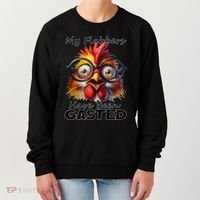 Funny Chicken My Flabbers Have Been Gasted Retro Graphic Women's Sweatshirt thumb 0