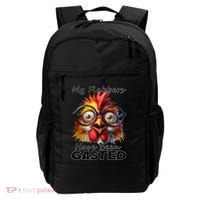 Funny Chicken My Flabbers Have Been Gasted Retro Graphic Backpack thumb 0