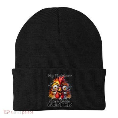 Funny Chicken My Flabbers Have Been Gasted Retro Graphic Beanie
