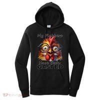 Funny Chicken My Flabbers Have Been Gasted Retro Graphic Women's Hoodie thumb 0
