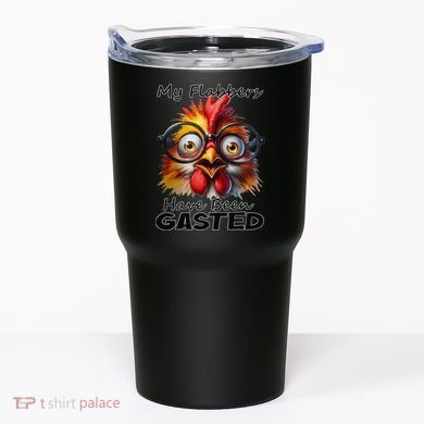 Funny Chicken My Flabbers Have Been Gasted Retro Graphic Tumbler