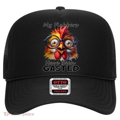 Funny Chicken My Flabbers Have Been Gasted Retro Graphic Hat