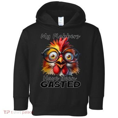 Funny Chicken My Flabbers Have Been Gasted Retro Graphic Toddler Hoodie