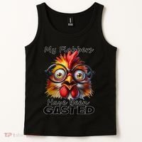 Funny Chicken My Flabbers Have Been Gasted Retro Graphic Tank Top thumb 2
