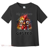 Funny Chicken My Flabbers Have Been Gasted Retro Graphic Toddler T-Shirt thumb 0