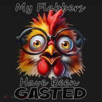 Funny Chicken My Flabbers Have Been Gasted Retro Graphic Women's Long Sleeve Shirt thumb 2