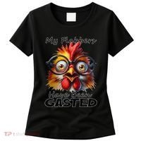 Funny Chicken My Flabbers Have Been Gasted Retro Graphic Women's T-Shirt thumb 0