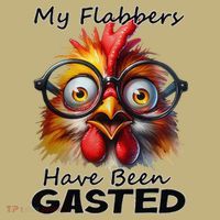 Funny Chicken My Flabbers Have Been Gasted Retro Graphic Hoodie thumb 2