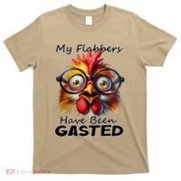 Funny Chicken My Flabbers Have Been Gasted Retro Graphic T-Shirt thumb 0