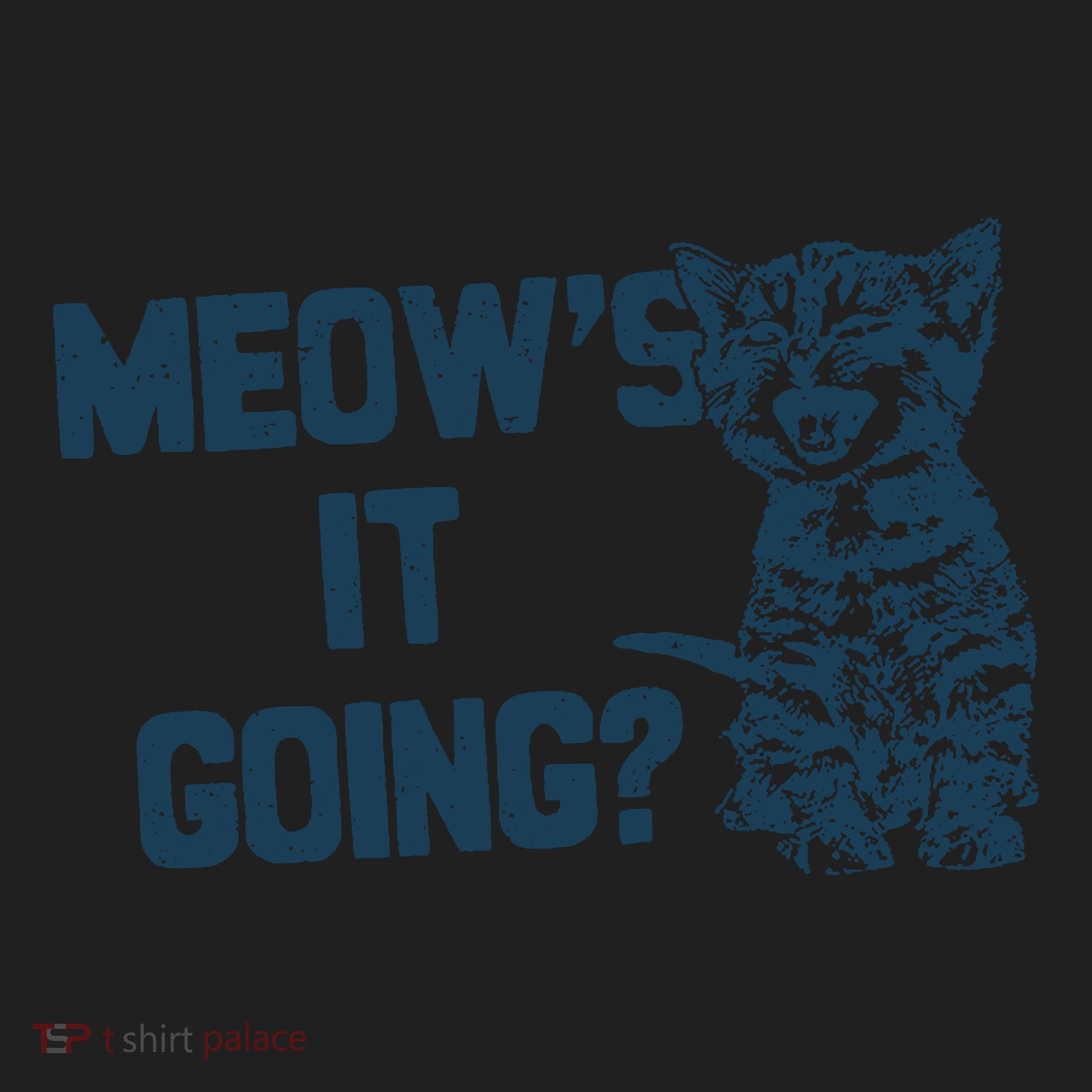 Funny Cat MeowS It Going Cute Cat Pun Women's Sweatshirt