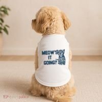 Funny Cat MeowS It Going Cute Cat Pun Doggie Tank thumb 2