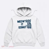 Funny Cat MeowS It Going Cute Cat Pun Hoodie thumb 0
