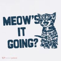 Funny Cat MeowS It Going Cute Cat Pun Coffee Mug thumb 5