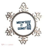 Funny Cat MeowS It Going Cute Cat Pun Ornament thumb 0